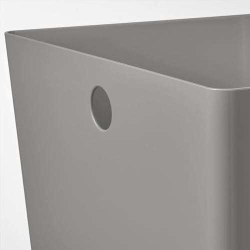 IKEA - KUGGIS, box, light grey, 37x54x21 cm