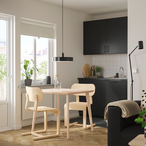 IKEA - LYCKAN, ahşap sandalye, huş