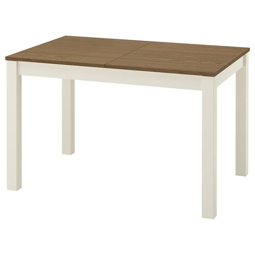 IKEA - ALHULT, extendable dining table, beige-brown, seats 4-6