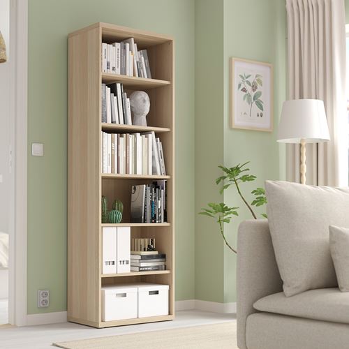 IKEA - BESTA, cabinet unit, white stained oak effect, 60x40x193 cm