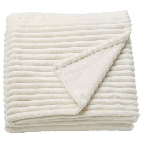 IKEA - GULLSTRALE, bedspread/blanket, white, 230x250 cm