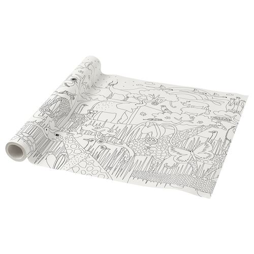 IKEA - SANDLÖPARE, rulo boyama kağıdı, beyaz, 10 m