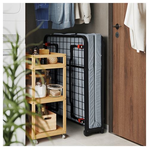 IKEA - NORRUDDEN, misafir yatağı, siyah, 80x193 cm