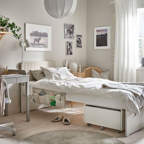 IKEA - MÖJLIGHET, storage pocket, beige, 75x27 cm