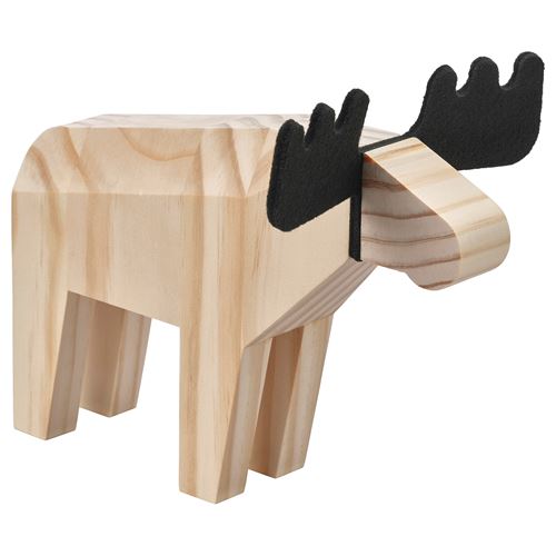IKEA - HÖSTAGILLE, dekoratif aksesuar, çam-siyah, 18 cm