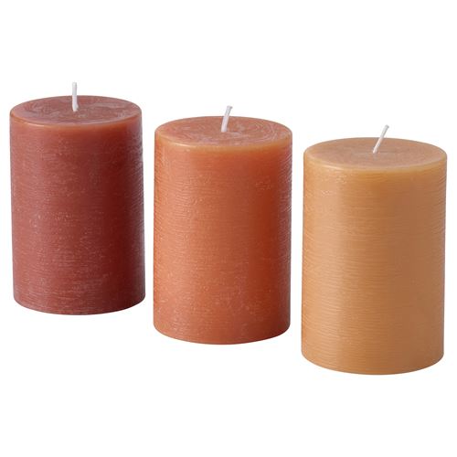 IKEA - HÖSTAGILLE, blok mum, çok renkli, 30 saat