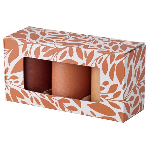 IKEA - HÖSTAGILLE, blok mum, çok renkli, 30 saat