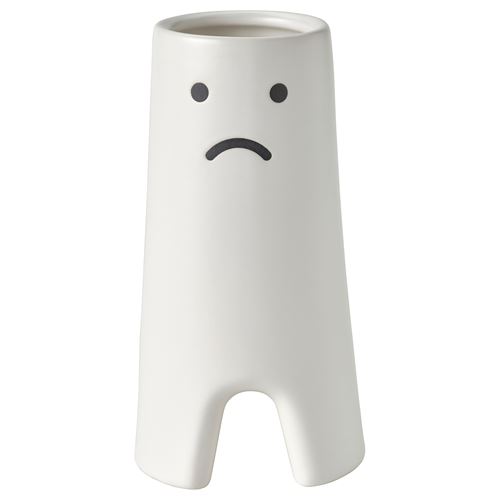 IKEA - FRÖVAXT, seramik vazo, beyaz, 20 cm