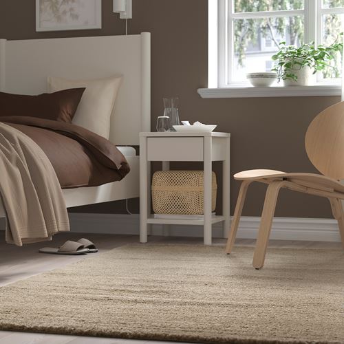 IKEA - STOENSE, büyük halı, bej, 133x195 cm