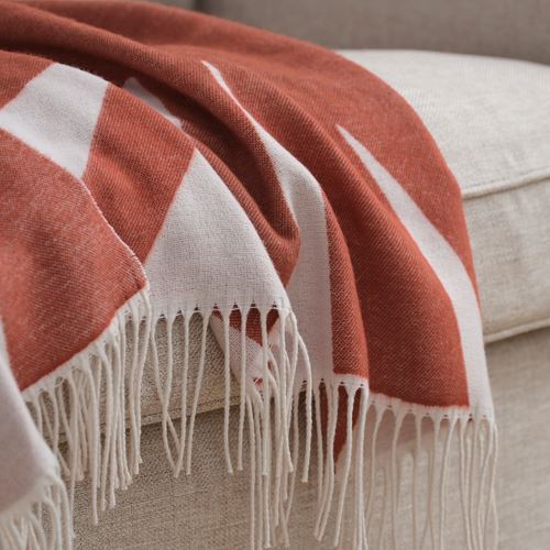 IKEA - HYLSNEJLIKA, örtü, turuncu, 130x170 cm