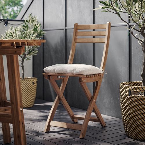 IKEA - ASKHOLMEN, katlanabilir sandalye, koyu kahve