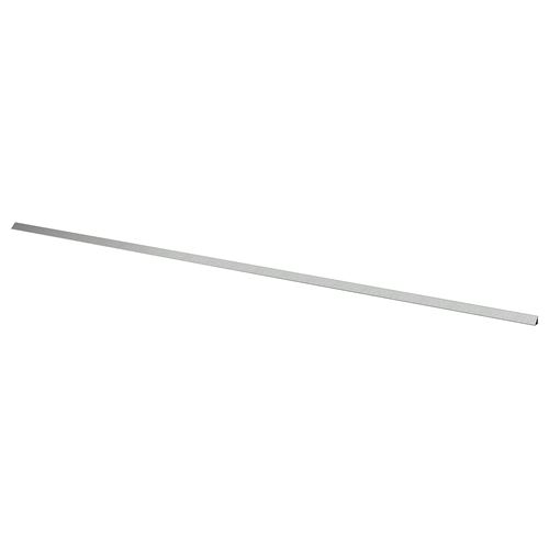 IKEA - BASKETORP, wall finishing strip, stainless steel colour/aluminium