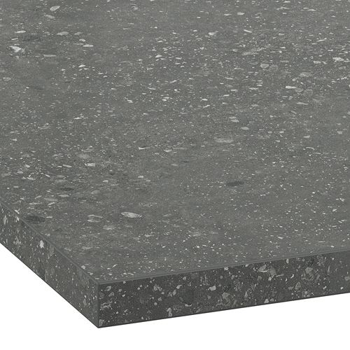 IKEA - EKBACKEN, worktop, grey terrazzo effect-laminate, 246x63,5x2,8 cm