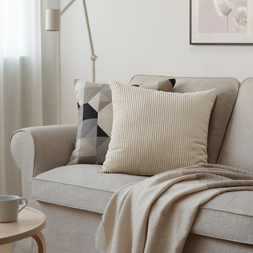 IKEA - ASVEIG, cushion cover, light beige, 50x50 cm