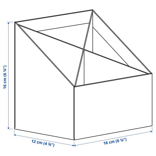 IKEA - FJADERHARV, desk organiser, white, 16x16 cm