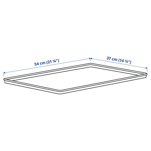 IKEA - KUGGIS, door, light grey, 37x54 cm