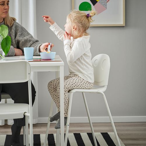 IKEA - VILDGAS, çocuk sandalyesi, beyaz-beyaz