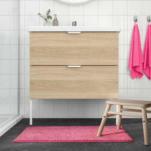 IKEA - TOFTBO, banyo paspası, pembe, 50x80 cm
