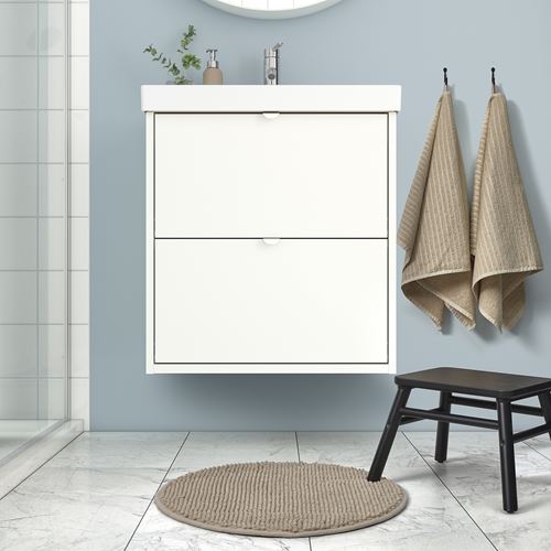 IKEA - TOFTBO, bath mat, beige, 55 cm