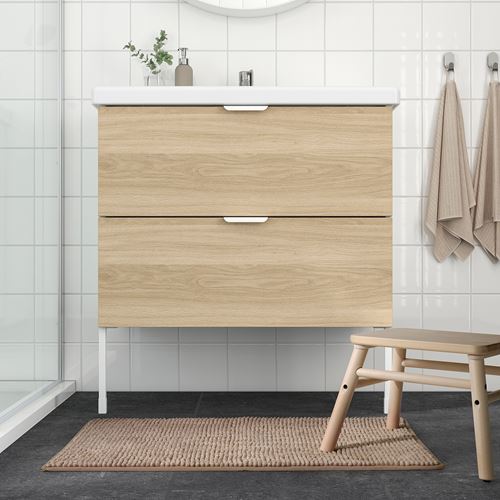 IKEA - TOFTBO, bath mat, beige, 50x80 cm