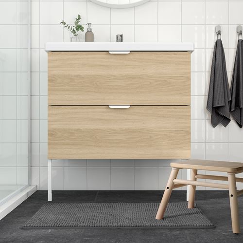 IKEA - TOFTBO, bath mat, anthracite, 50x80 cm