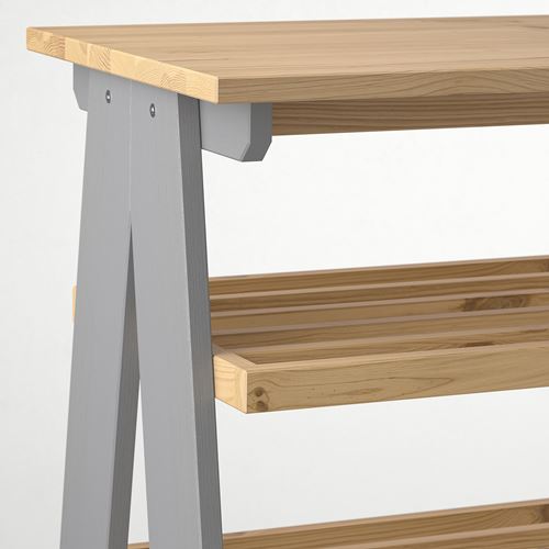 IKEA - KALLSÖ, bench with shoe storage, grey, 80x38x56 cm