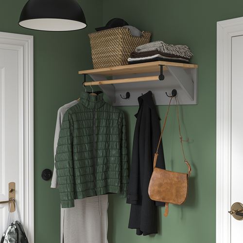 IKEA - KALLSÖ, duvar askısı, gri, 80 cm