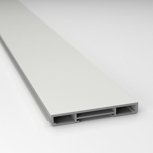 IKEA - ASPUDDEN, süpürgelik, dekoratif açık gri, 220x8 cm