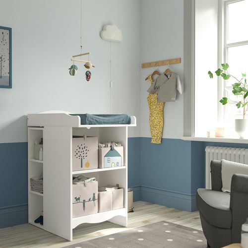 IKEA - SMAGÖRA, alt değiştirme masası, beyaz