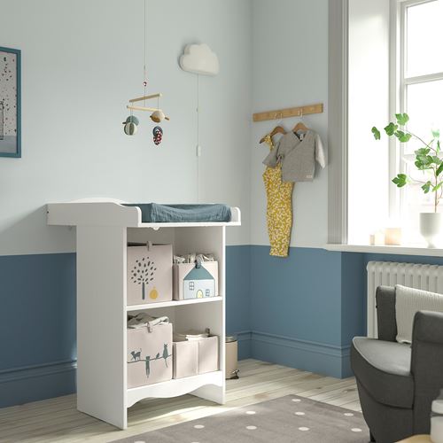 IKEA - SMAGÖRA, alt değiştirme masası, beyaz