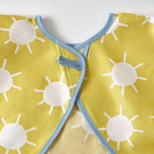IKEA - KLADDIG, bib, yellow-white