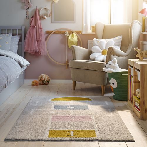 IKEA - STAPPSPARV, çocuk halısı, bej, 100x160 cm