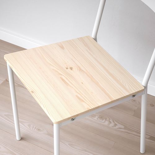 IKEA - BUSLATT, sandalye, beyaz-çam