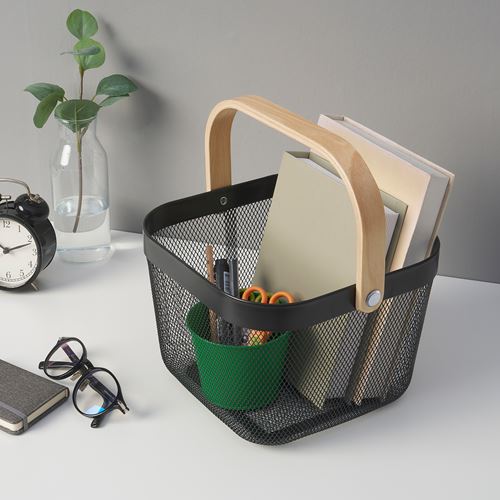 IKEA - RISATORP, sepet, koyu gri, 25x26x18 cm