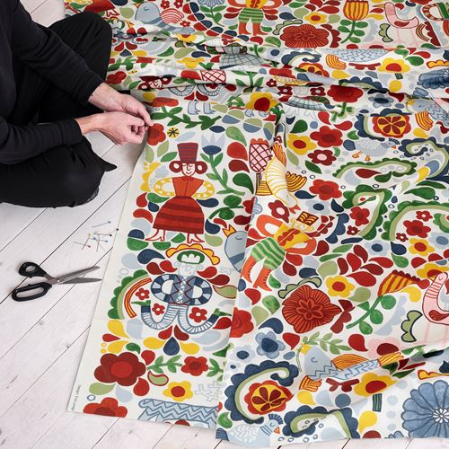 IKEA - CINTIAKAKTUS, kesilmiş kumaş, çok renkli, 150x300 cm