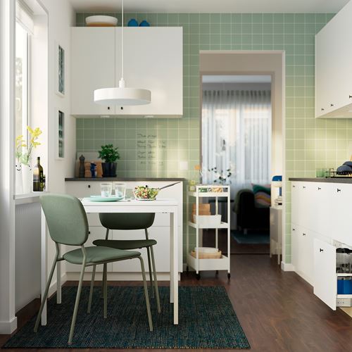 IKEA - VIHALS, açılır mutfak masası, beyaz, 2-4 kişilik