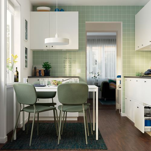IKEA - VIHALS, açılır mutfak masası, beyaz, 2-4 kişilik