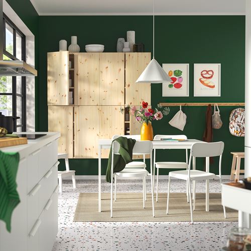 IKEA - VIHALS, plastik sandalye, beyaz