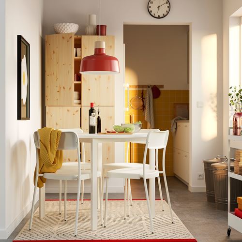 IKEA - VIHALS, plastik sandalye, beyaz