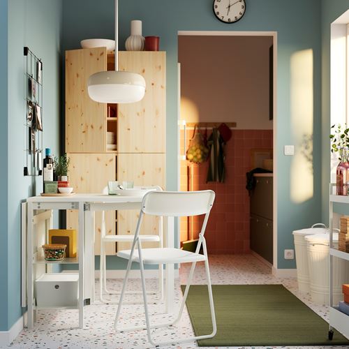 IKEA - VIHALS, katlanır sandalye, beyaz