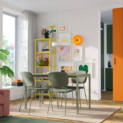 IKEA - VIHALS, döşemeli sandalye, yeşil-tibbleby gri yeşil
