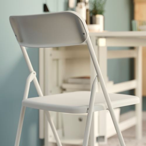 IKEA - VIHALS, katlanır sandalye, beyaz