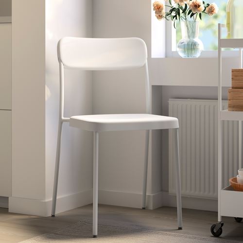 IKEA - VIHALS, plastik sandalye, beyaz