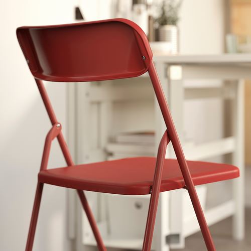 IKEA - VIHALS, folding chair, red