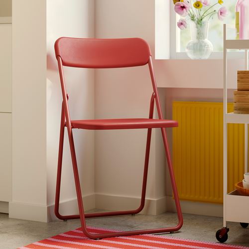 IKEA - VIHALS, folding chair, red