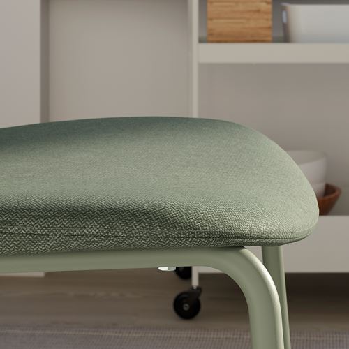 IKEA - VIHALS, döşemeli sandalye, yeşil-tibbleby gri yeşil