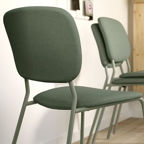IKEA - VIHALS, döşemeli sandalye, yeşil-tibbleby gri yeşil