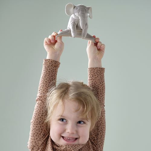 IKEA - DJUNGELSKOG, yumuşak oyuncak, gri, 12 cm