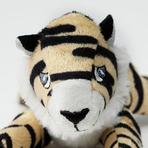 IKEA - DJUNGELSKOG, soft toy, orange/black, 13 cm