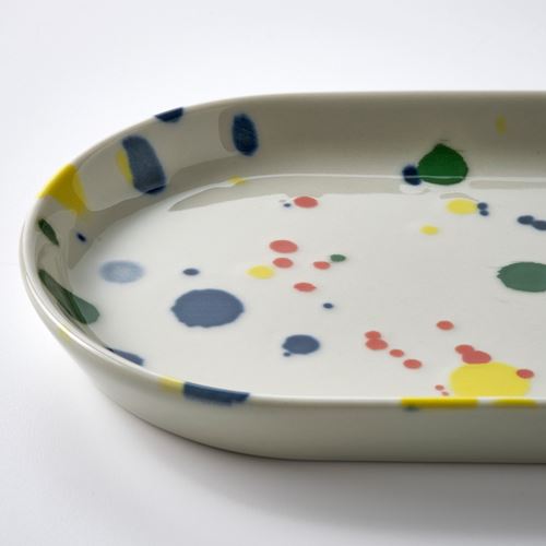 IKEA - RÖDSNULTRA, servis tabağı seti, karışık desenler